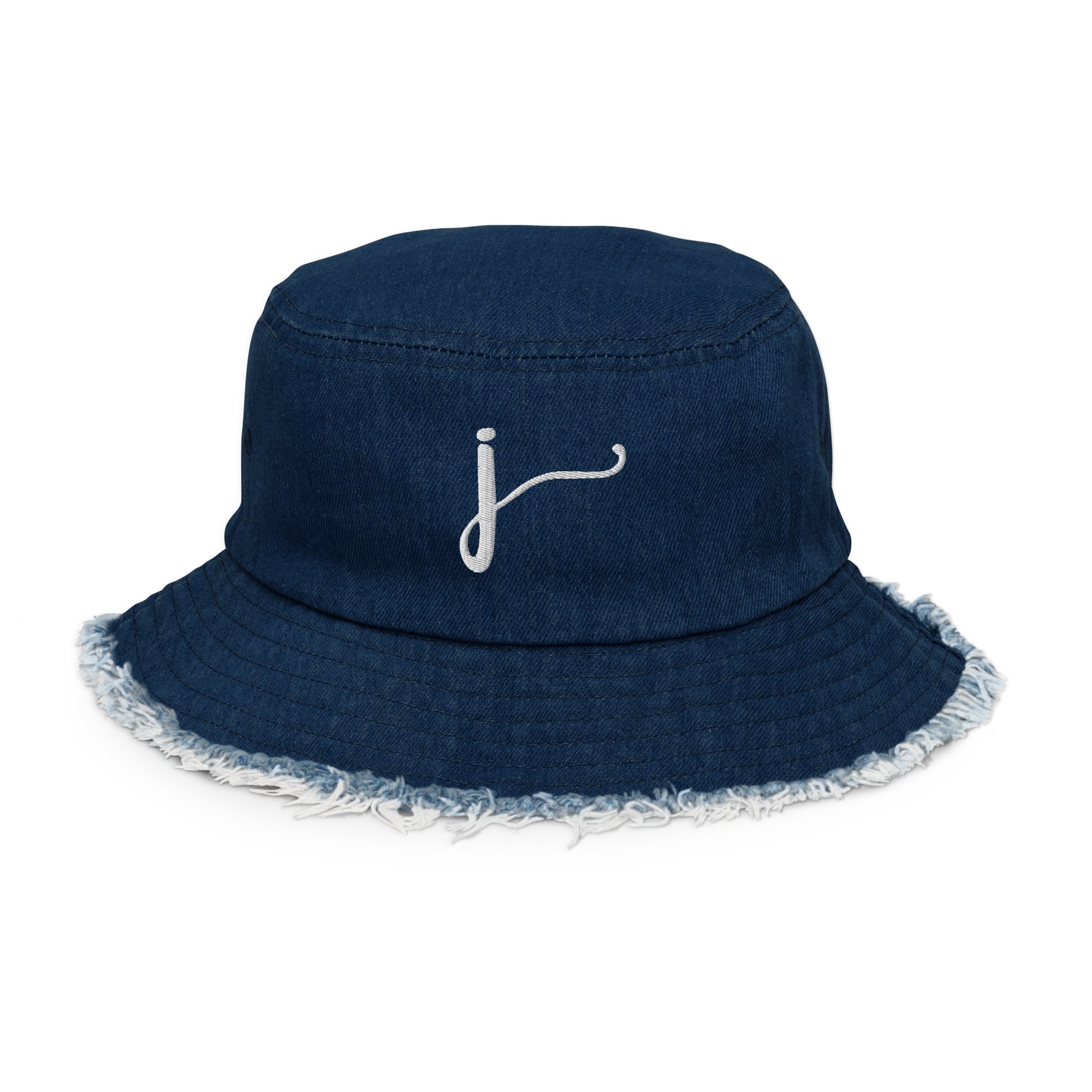 Distressed Denim Bucket Hat – Jogilby