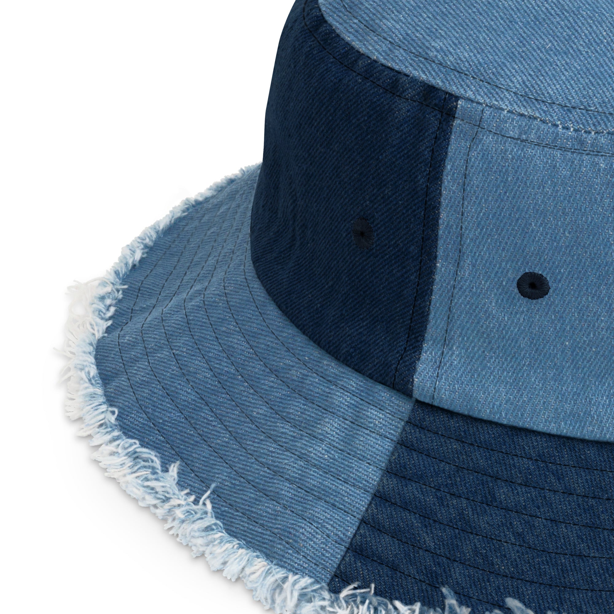 Distressed Denim Bucket Hat – Jogilby